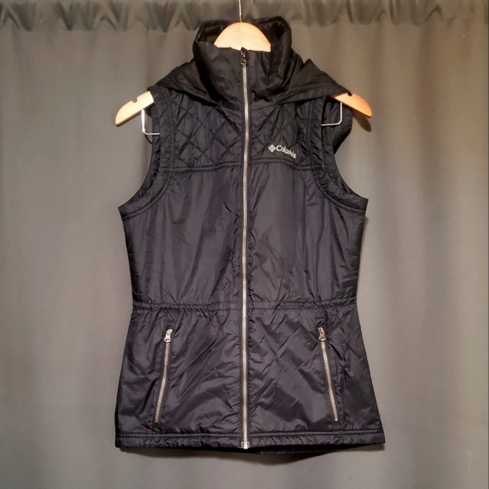 Columbia Black Puffer Vest Size Small